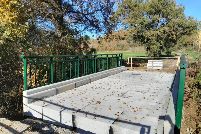 Pont du Pinquet2 - 27 novembre 2024 - vue d'ensemble de l'avancée des travaux