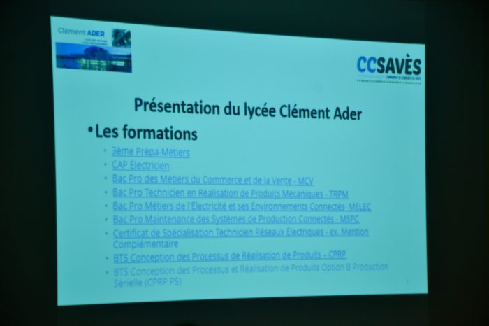 Club entreprise - lycée Ader - décembre 2024 - Présentation du lycée